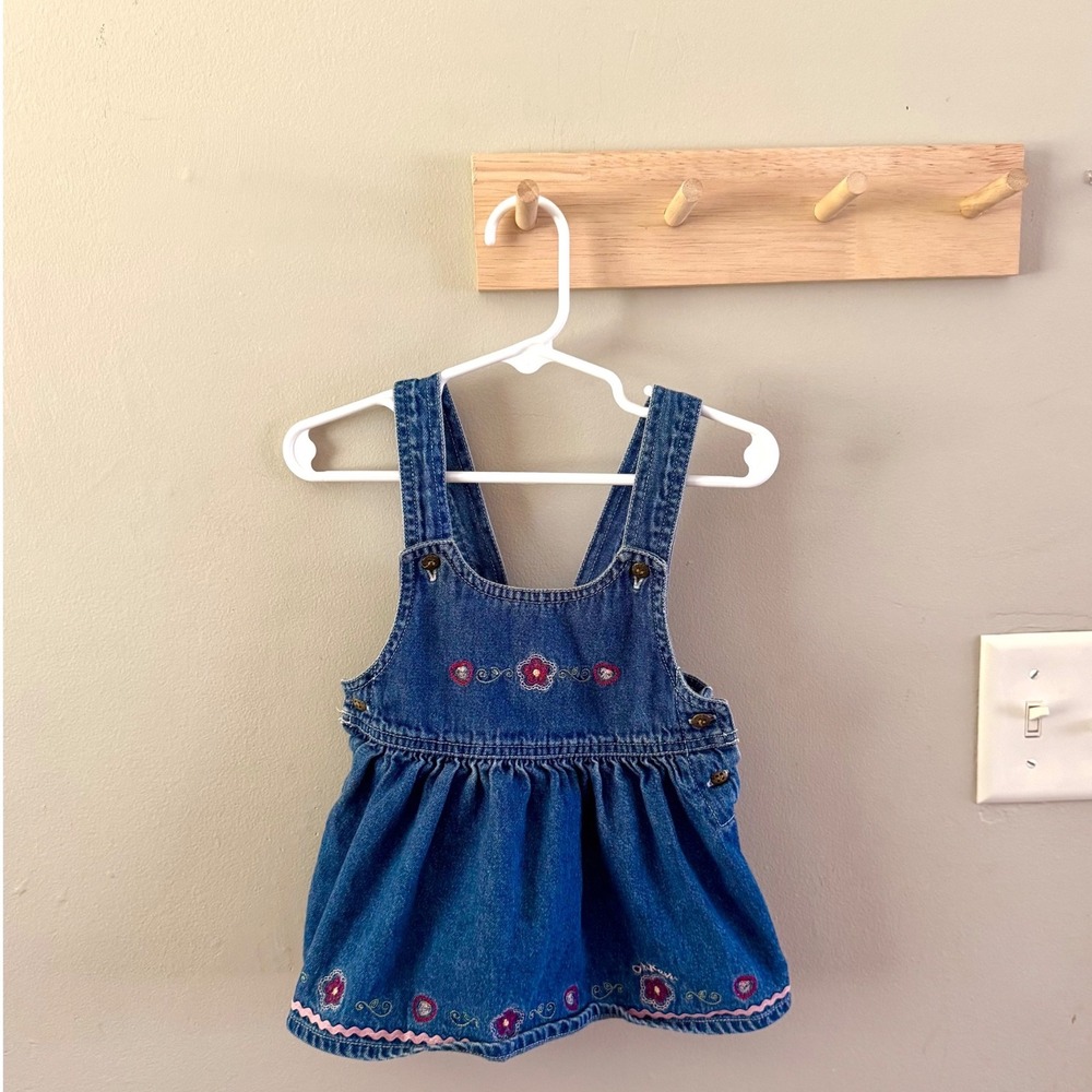 3/6m vintage oshkosh denim dress